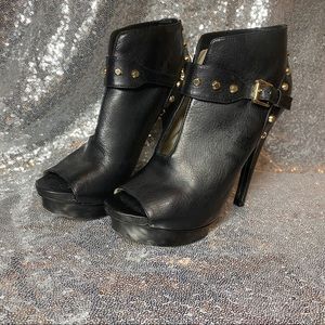 Michael Kora Leather Booties